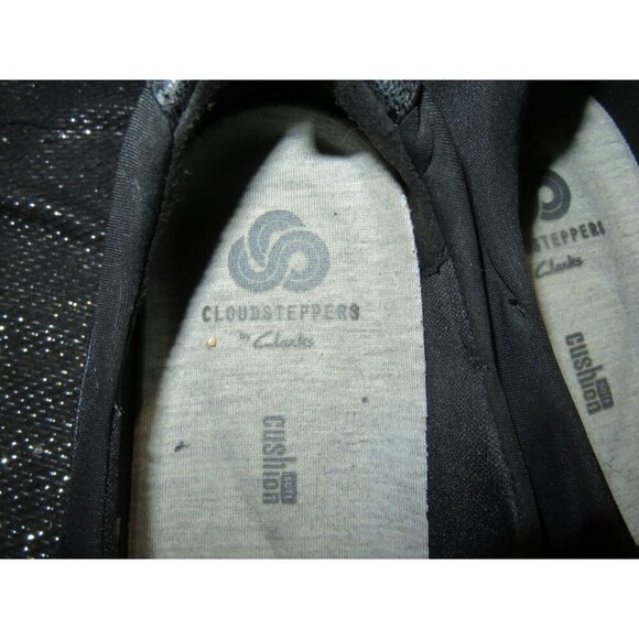 BOGO Clarks CloudSteppers OrthoLite Black Leather Sillian Paz loafers antifatigu - Picture 3 of 9